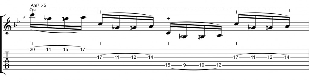 String-Skipping-Tapping diminished